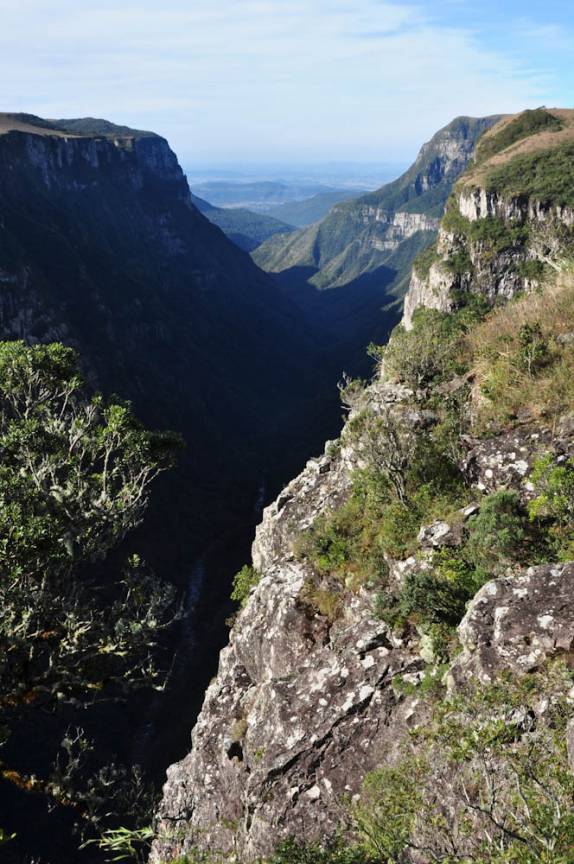 Um dos braços do canyon Fortaleza, em Cambará do Sul - RS